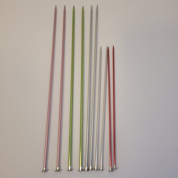 Boye Knitting Needles Mixed Lot Size And Brand Aluminum 5 Pair - Picture 1 of 5